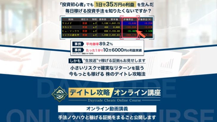 デイトレ攻略オンライン講座の公式サイト
