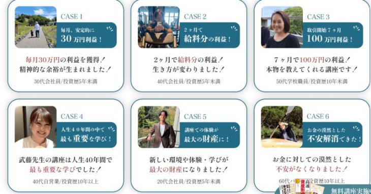「高速資産形成マネースクール」の実績