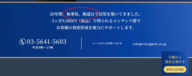 ライジングブル投資顧問の特徴