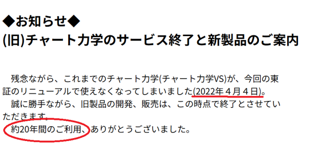 「チャート力学」のお知らせ